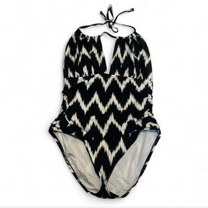 La Blanca Black and White One Piece Swimsuit